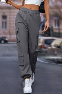 Elastic Waist Cargo Pants