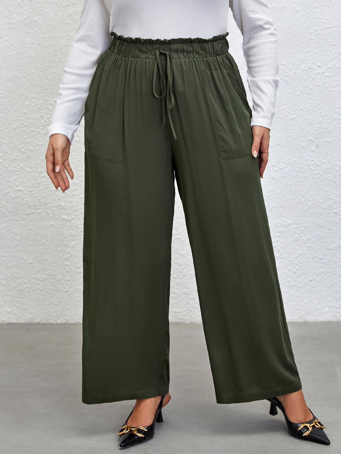 Tied Wide Leg Pants