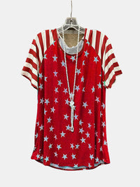 Full Size Star Striped T-Shirt