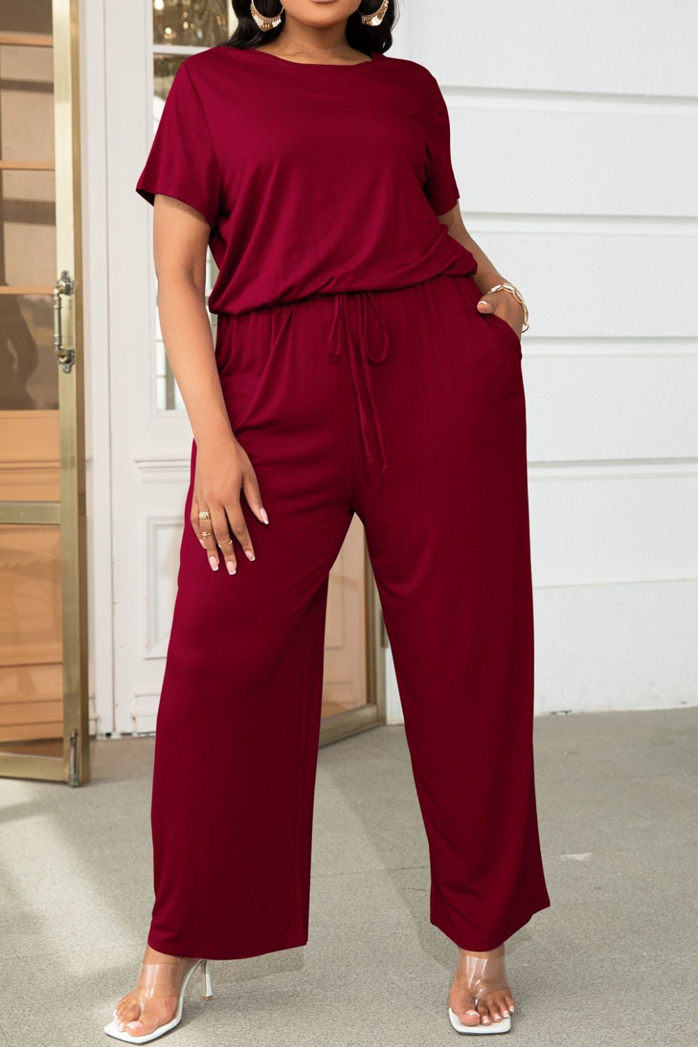 Short Sleeve Jumpsuit