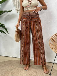 Printed Wide Leg Pants