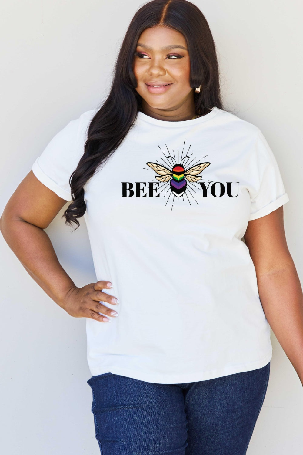 Simply Love Full Size BEE YOU Graphic T-Shirt