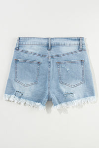 Raw Hem Denim Shorts