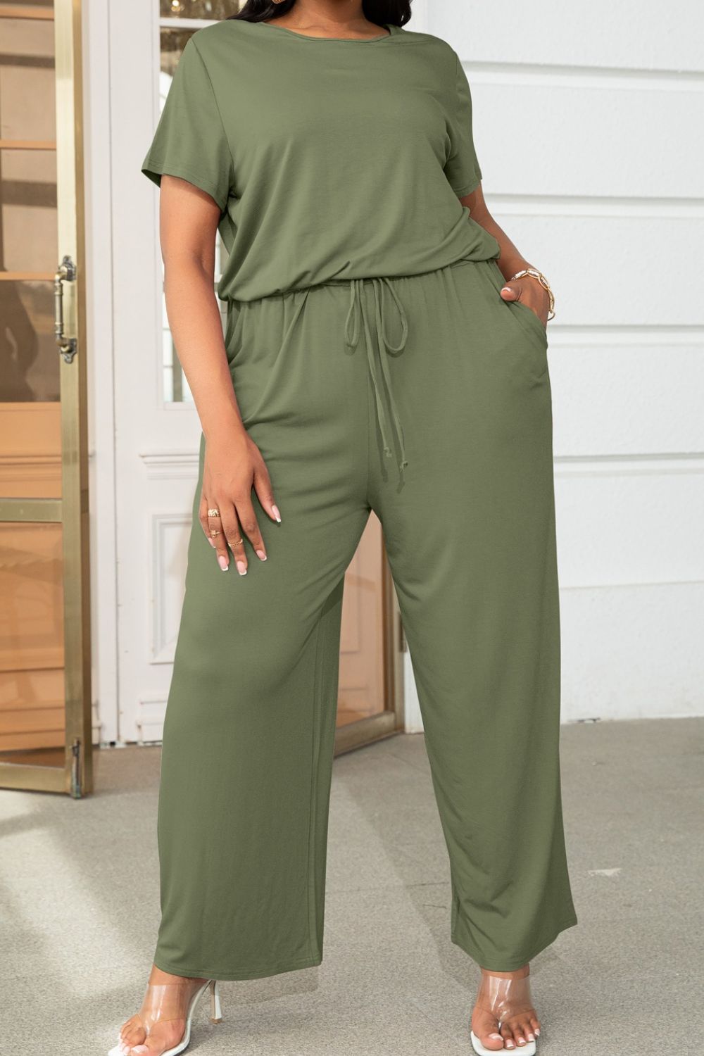 Short Sleeve Jumpsuit