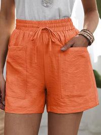 Full Size Drawstring Shorts with Pockets