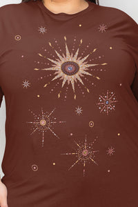 Space Galaxy Constellation Graphic T-Shirt