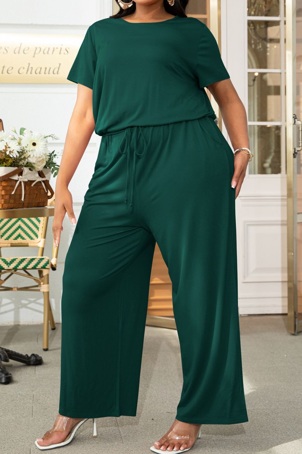 Short Sleeve Jumpsuit