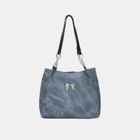 Bow Polyester Medium Tote Bag