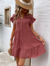 Tiered Mini Dress