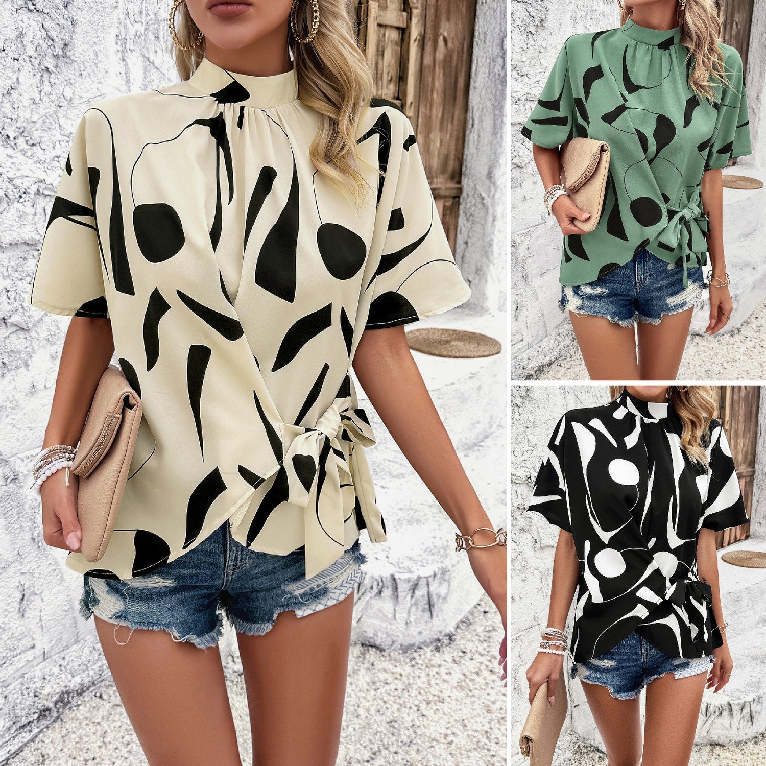 Shirt Loose Print Top