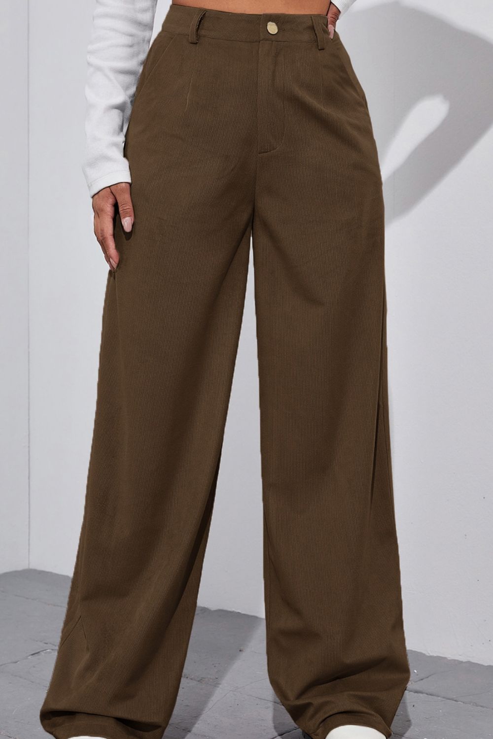 Straight Leg High Waist Pants