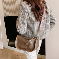 PU Leather Double Strap Shoulder Bag