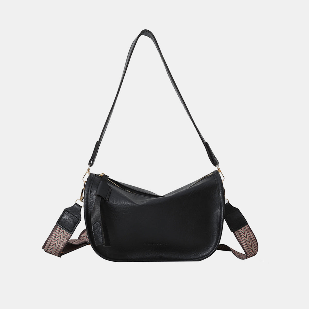 PU Leather Double Strap Shoulder Bag