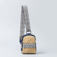 Straw Braided Crossbody Bag