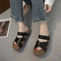 Crisscross Woven Open Toe Sandals