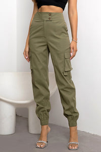 Pantalones cargo de cintura alta