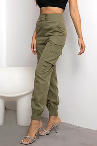 Pantalones cargo de cintura alta