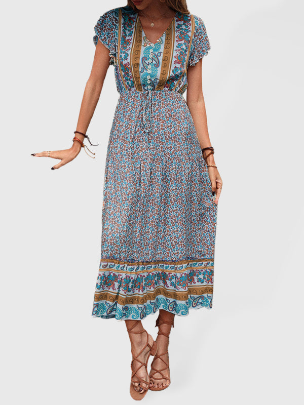 Bohemian Style Slimming Dress