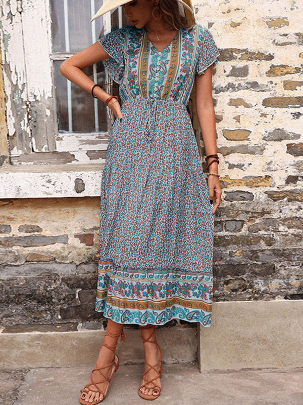 Bohemian Style Slimming Dress