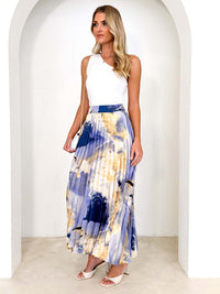 Draped A-line Skirt