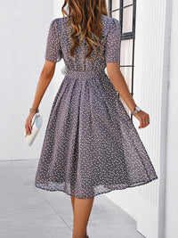 Elegant Casual Polka Dot Dress