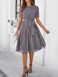 Elegant Casual Polka Dot Dress