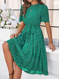 Elegant Casual Polka Dot Dress