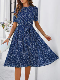 Elegant Casual Polka Dot Dress