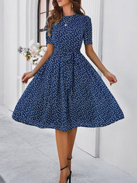 Elegant Casual Polka Dot Dress