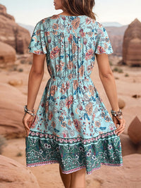 V-neck Bohemian Style Dress