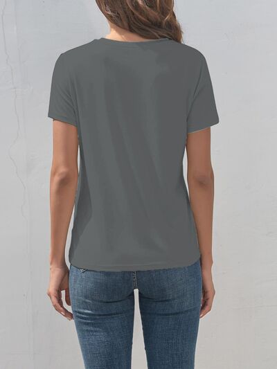 Cross Graphic Round Neck T-Shirt