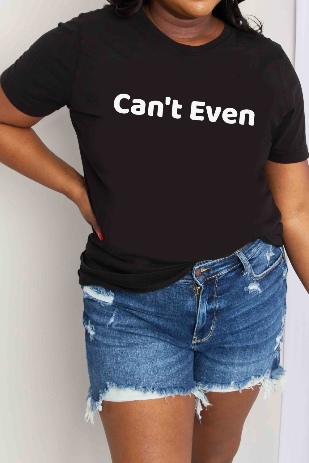 Simply Love CAN'T EVEN Graphic Cotton T-Shirt