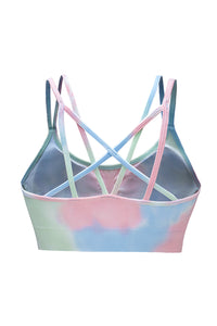 Tie-Dye  Double-Strap Sports Top