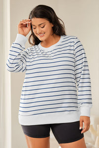 Striped Round Neck Long Sleeve T-Shirt