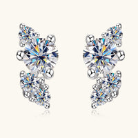 Sterling Silver Moissanite Stud Earrings