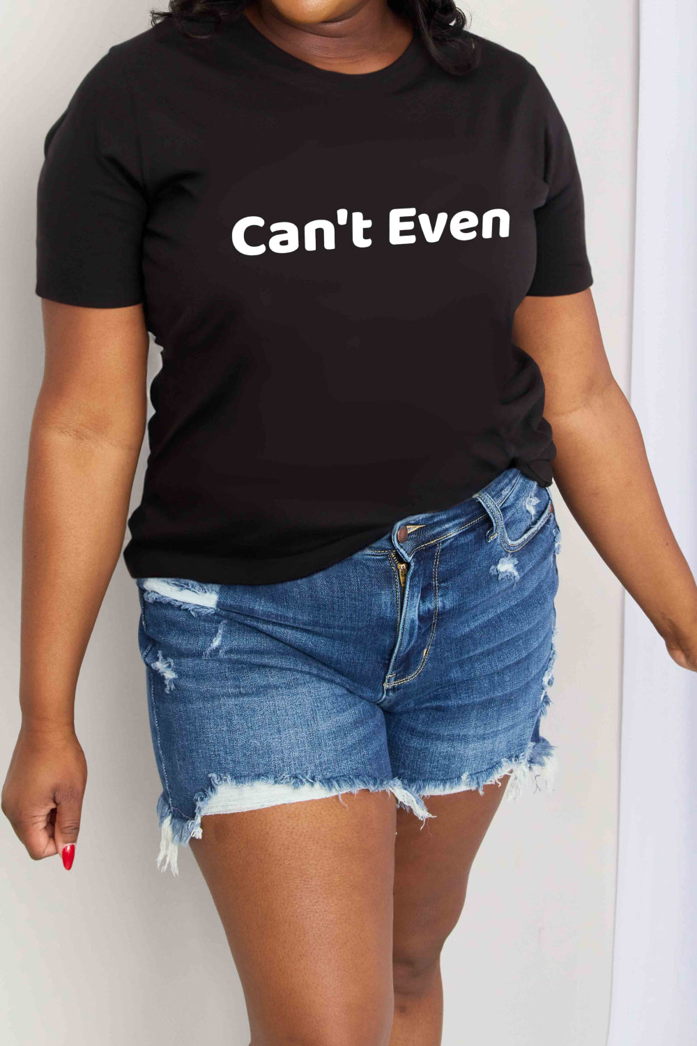 Simply Love CAN'T EVEN Graphic Cotton T-Shirt