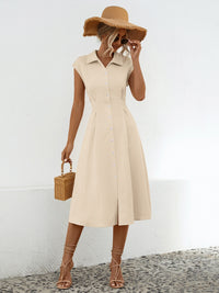 Button Up Midi Dress