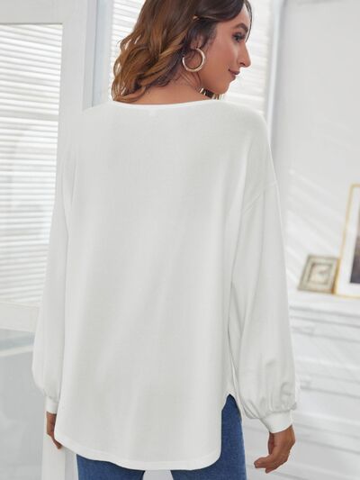 Round Neck Dropped Shoulder T-Shirt