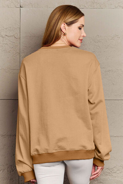 Simply Love KINDA LAZY Round Neck Sweatshirt