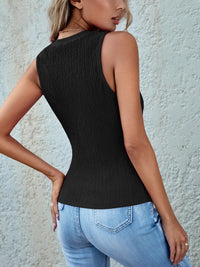 Round Neck Wide Strap Tank