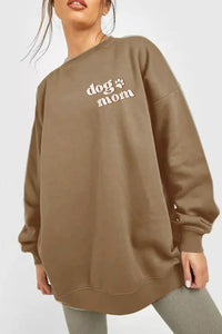 Simply Love Simply Love Round Neck Dropped Shoulder DOG MOM Graphic Sweatshirt